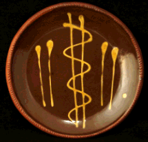 Snake in Straw, Gold on Black